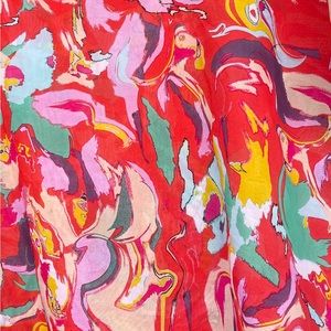 Sheer Perfection!  SHALOM (VGUC, No Size) Diaphanous, Colorful "Cover-Up”